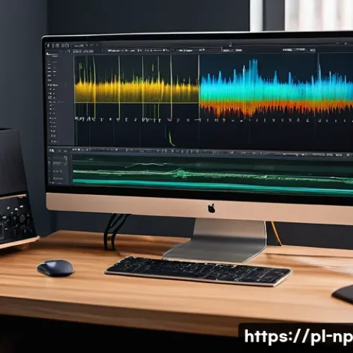 Home 27 편집 품질 향상을 위한 팁 - A professional video editor’s workspace showing a high-resolution, color-calibrated monitor displayi...