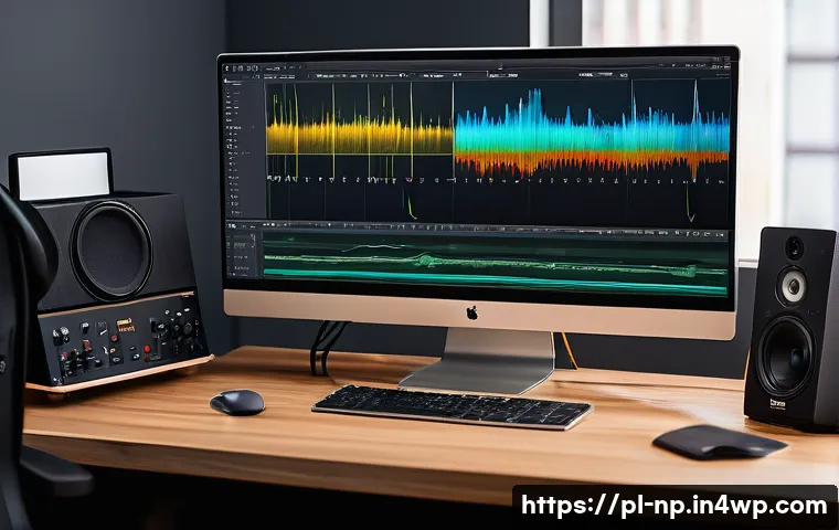 편집 품질 향상을 위한 팁 - A professional video editor’s workspace showing a high-resolution, color-calibrated monitor displayi...